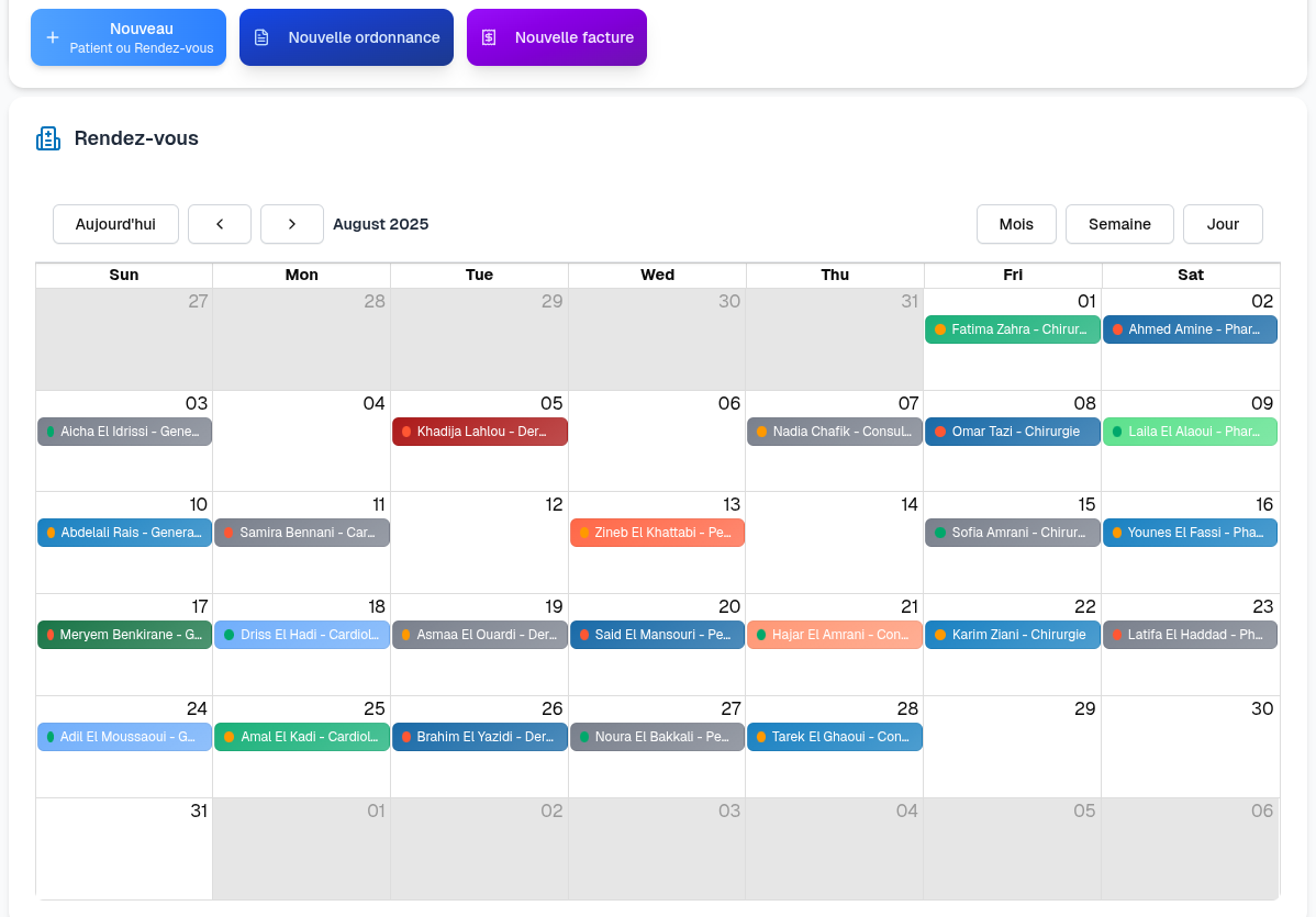 Nextpital appointment scheduling calendar